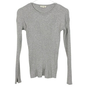 Oyun Sweater Womens Large Gray Oyun Classic Ribbed Crewneck Sweater Pullover